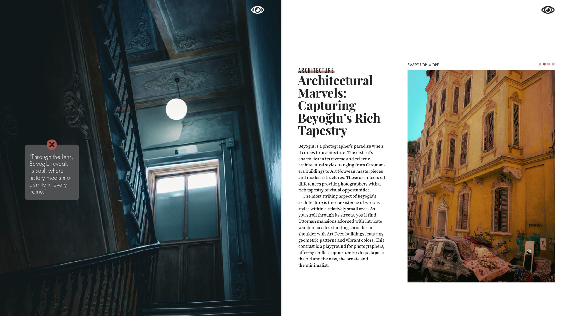 Tutku Çalış, Photographer's Eye, Özyeğin Üniversitesi İletişim ve Tasarımı Bölümü